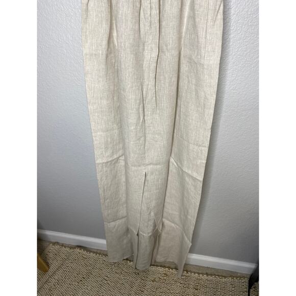 Reformation Effie Linen Maxi Dress in Oatmeal 4 - Picture 8 of 8